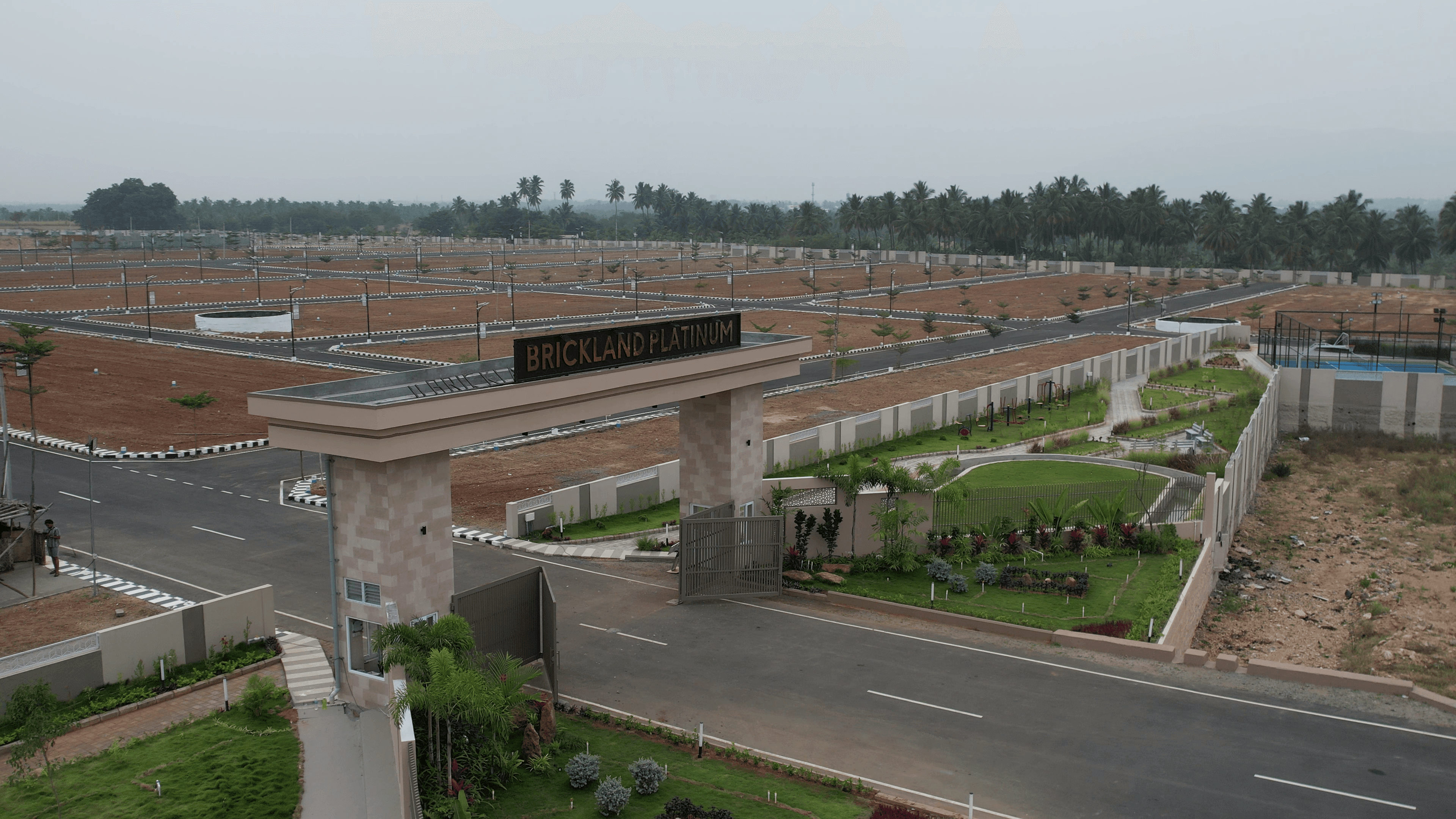 Brickland Platinum gated community plots and villas in Mathampalayam, Coimbatore